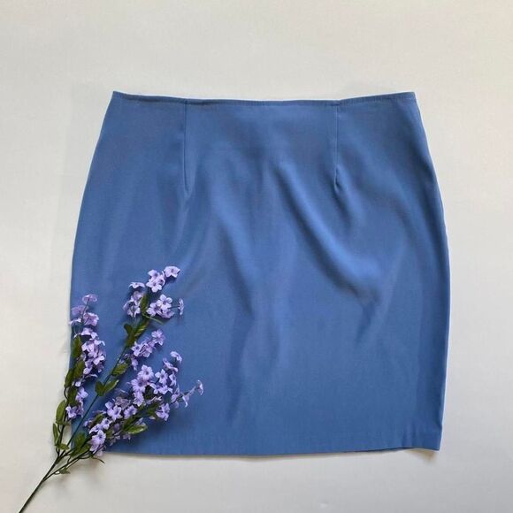 Vintage Dresses & Skirts - Vintage blue pencil mini skirt